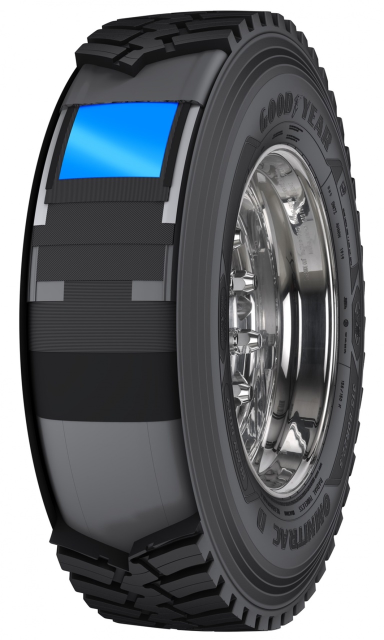 Az új OMNITRAC Heavy Duty  tehergépkocsi-abroncsok akár 15%-kal  több aktív munkaórára képesek a Goodyear abroncsnyomást ellenőrző TPMS szolgáltatásával