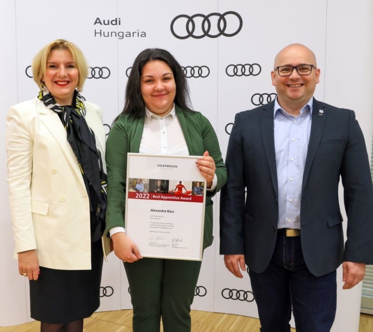 Best Apprentice Award – az Audi Hungaria szakmunkása a Volkswagen Konszern legjobbjai között