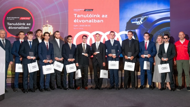 Audi Hungaria: Idén is méltatták a duális képzés legkiválóbb fiataljait